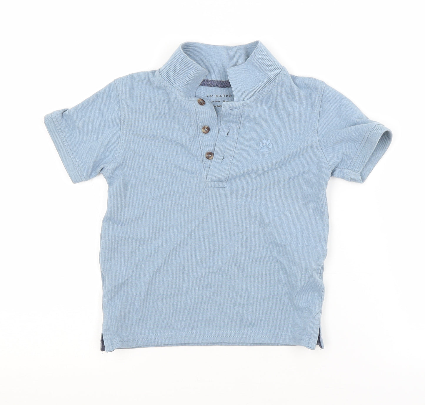 Primark Boys Blue   Basic Polo Size 2-3 Years
