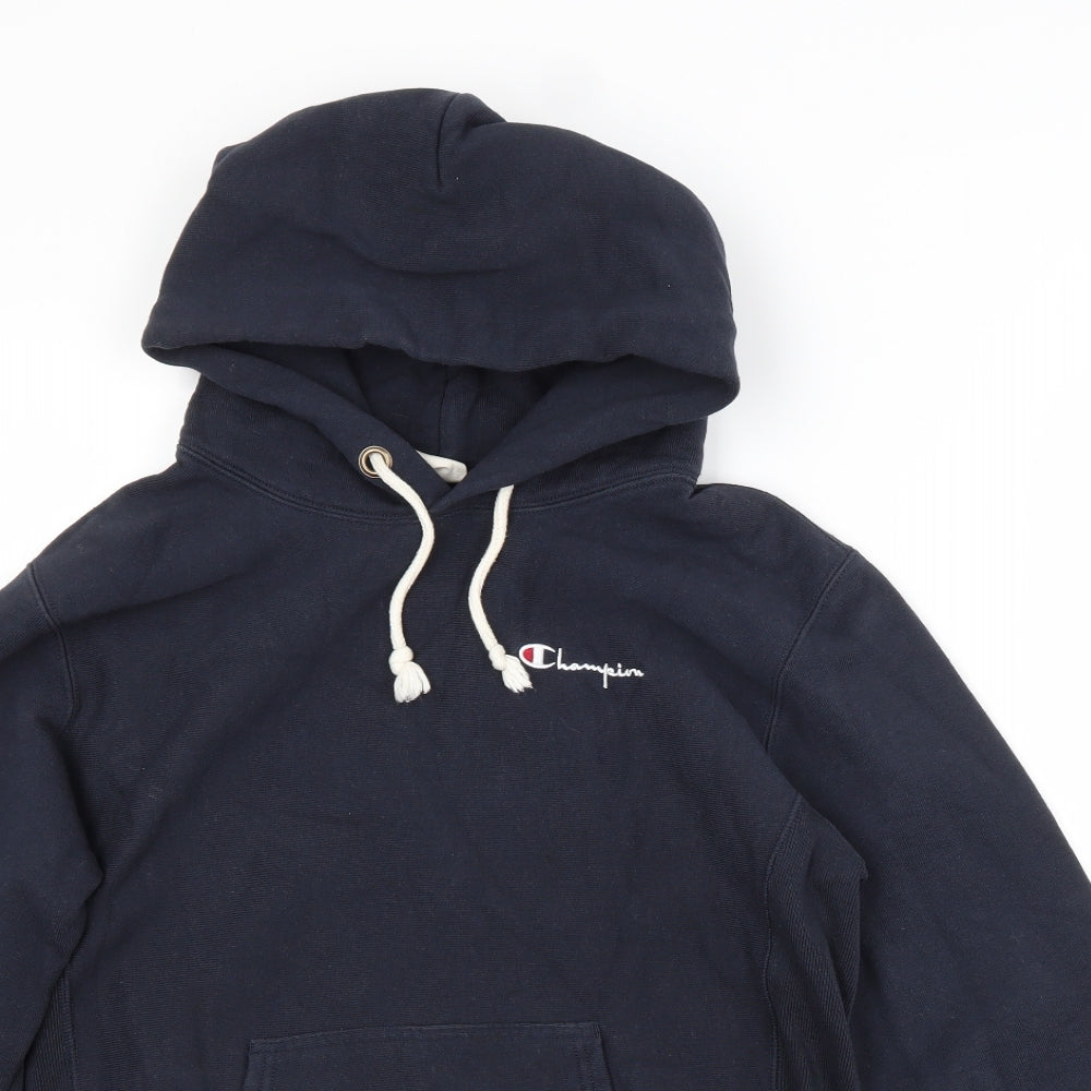 Champion Mens Blue   Pullover Hoodie Size M