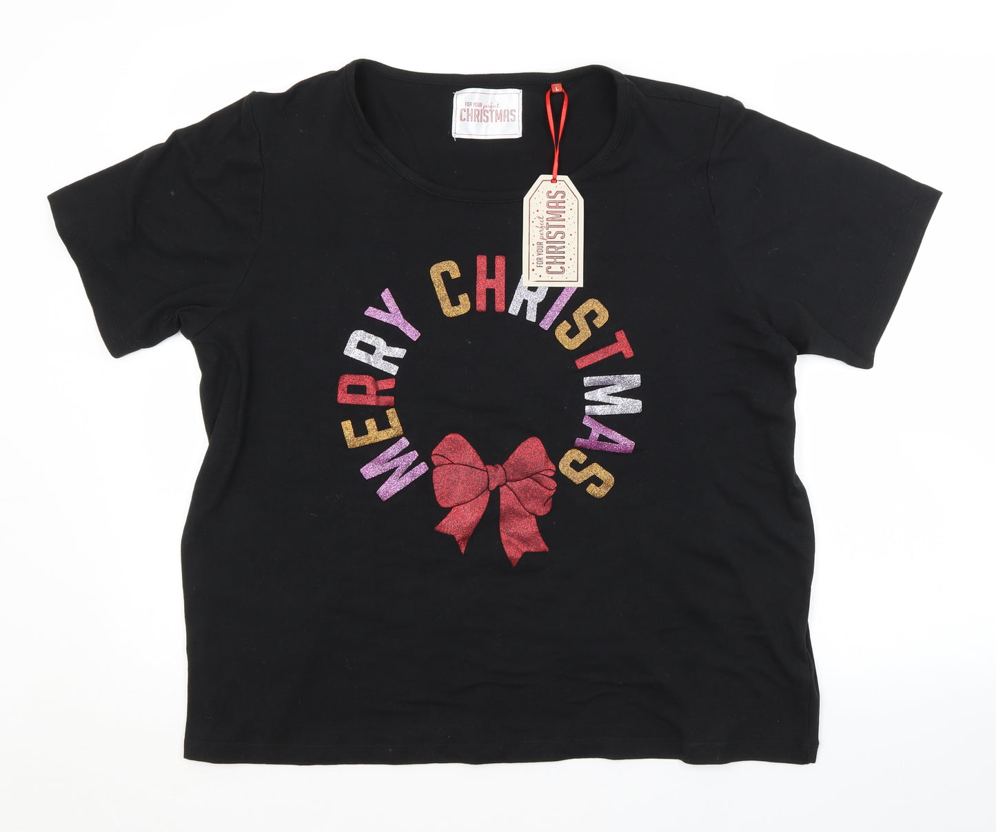Preworn Womens Black   Basic T-Shirt Size L