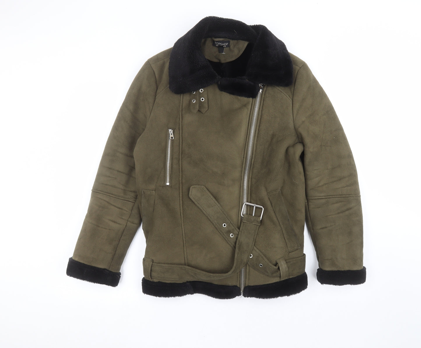 Topshop Womens Green   Jacket  Size 12