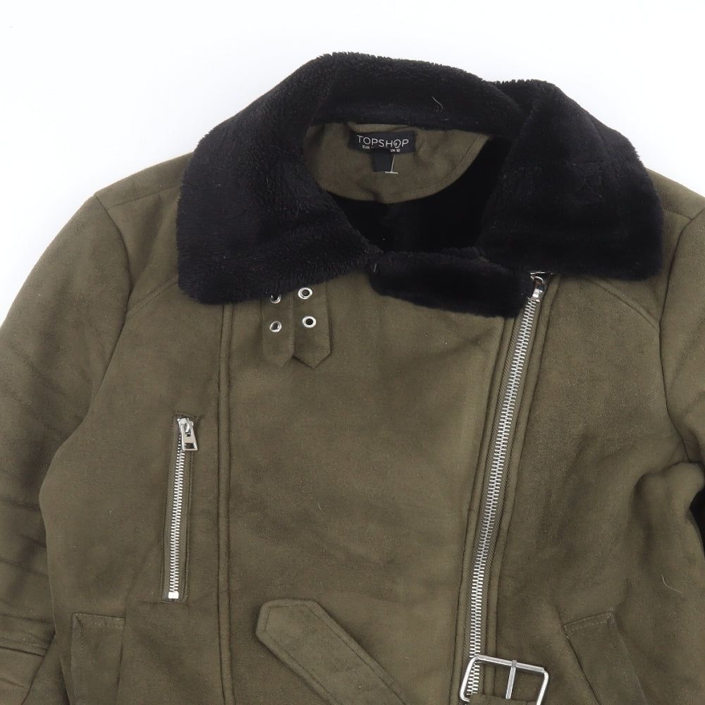 Topshop Womens Green   Jacket  Size 12