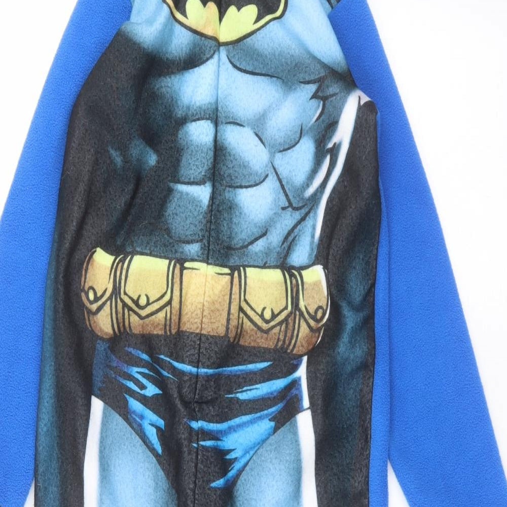Batman Boys Blue Solid   One Piece Size 9-10 Years