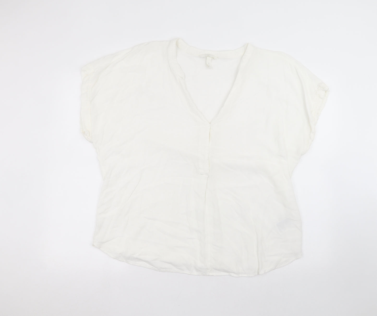 H&M Womens White   Basic T-Shirt Size XL