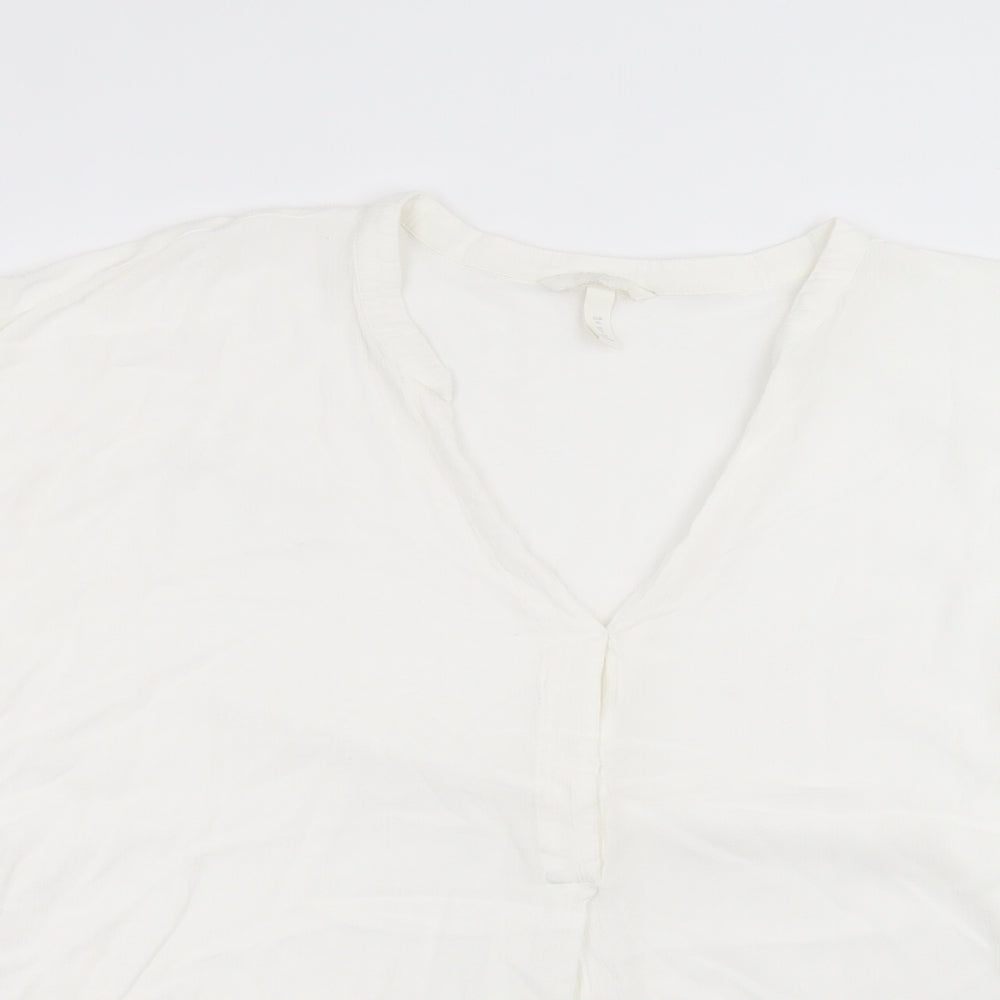 H&M Womens White   Basic T-Shirt Size XL
