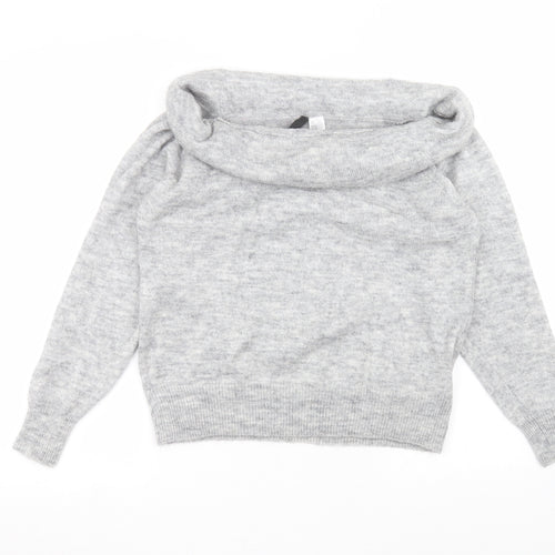 H&M Womens Grey   Basic T-Shirt Size M