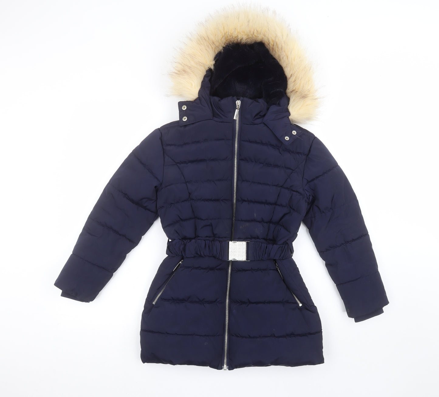 Very Girls Blue   Parka Coat Size 9 Years