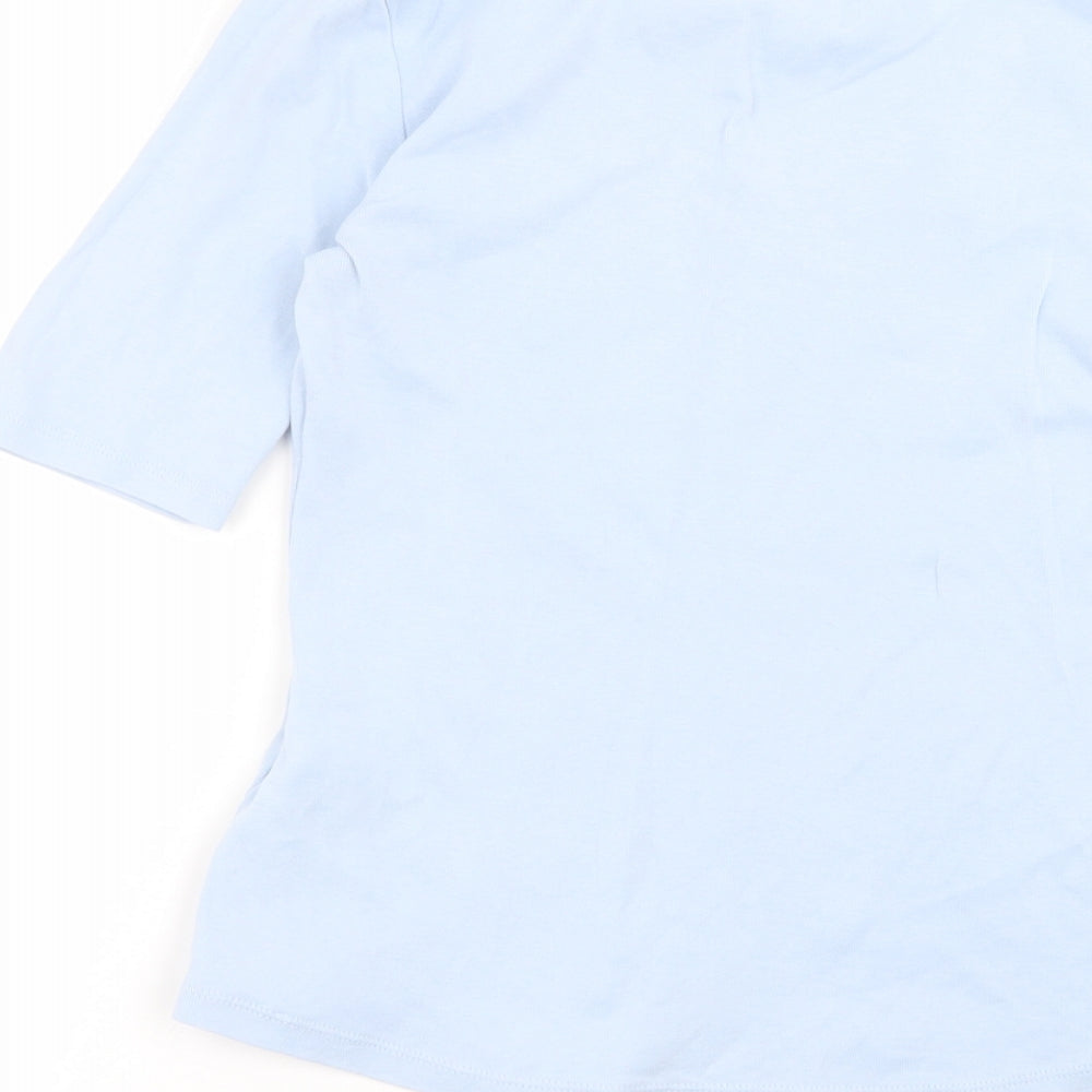 Marks and Spencer Womens Blue   Basic T-Shirt Size 8