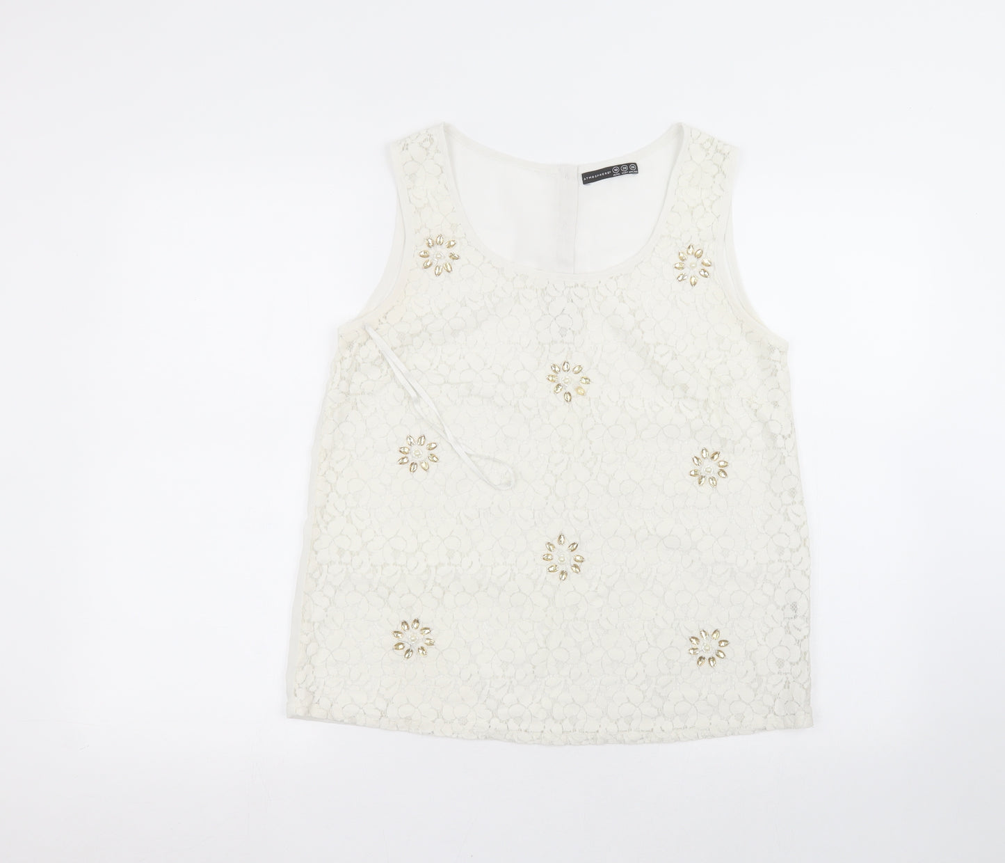 Atmosphere Womens White   Basic T-Shirt Size 10