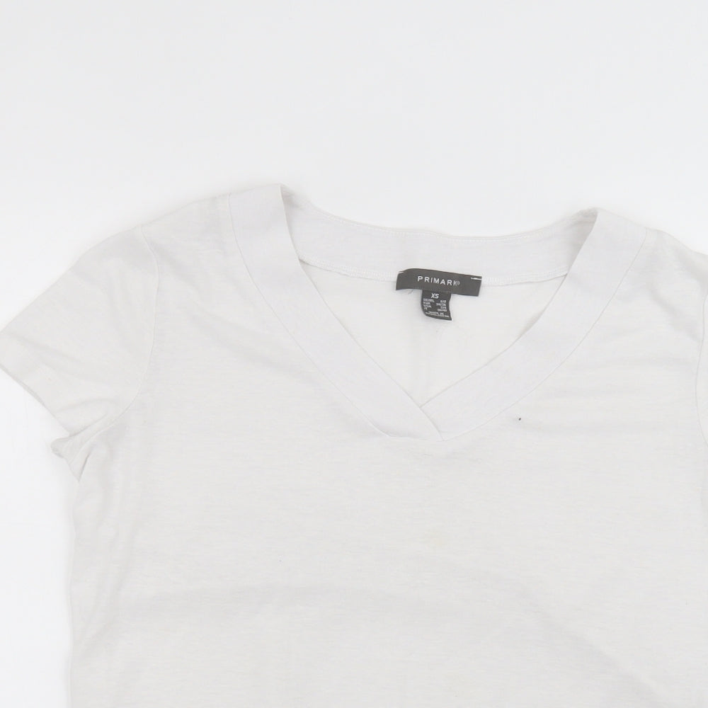Primark Womens White   Basic T-Shirt Size XS