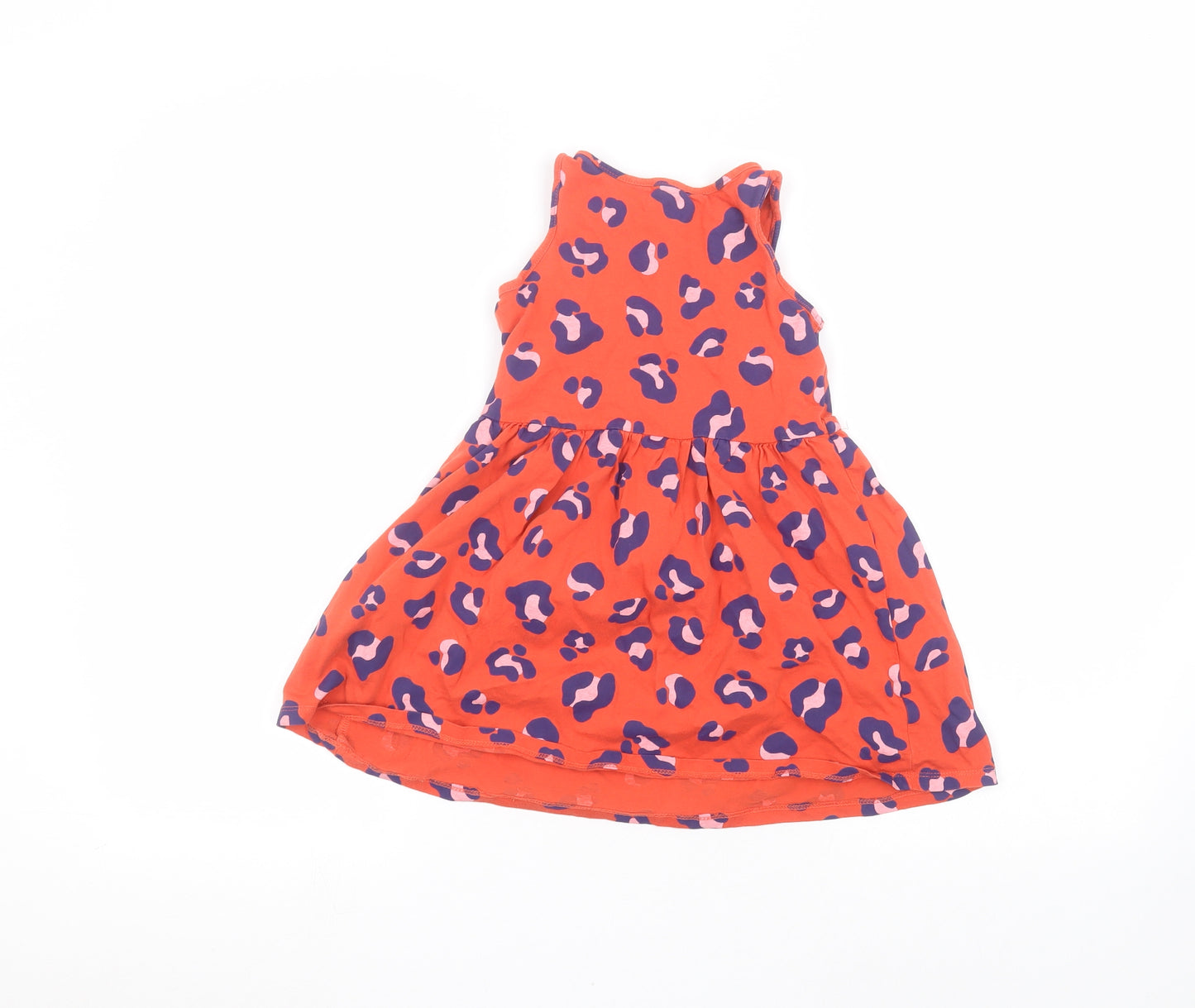 H&M Girls Red Animal Print  A-Line  Size 5-6 Years