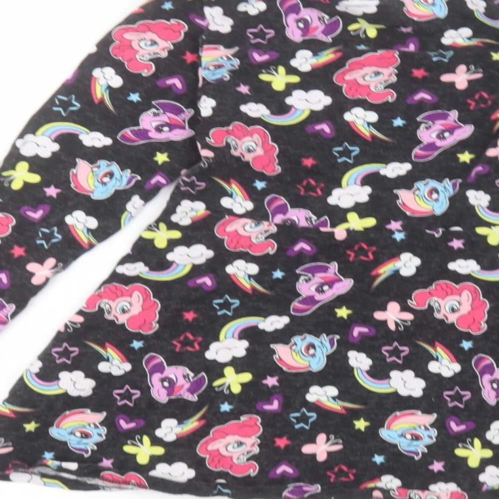 Young Dimension Girls Black   A-Line  Size 7-8 Years  - my little pony