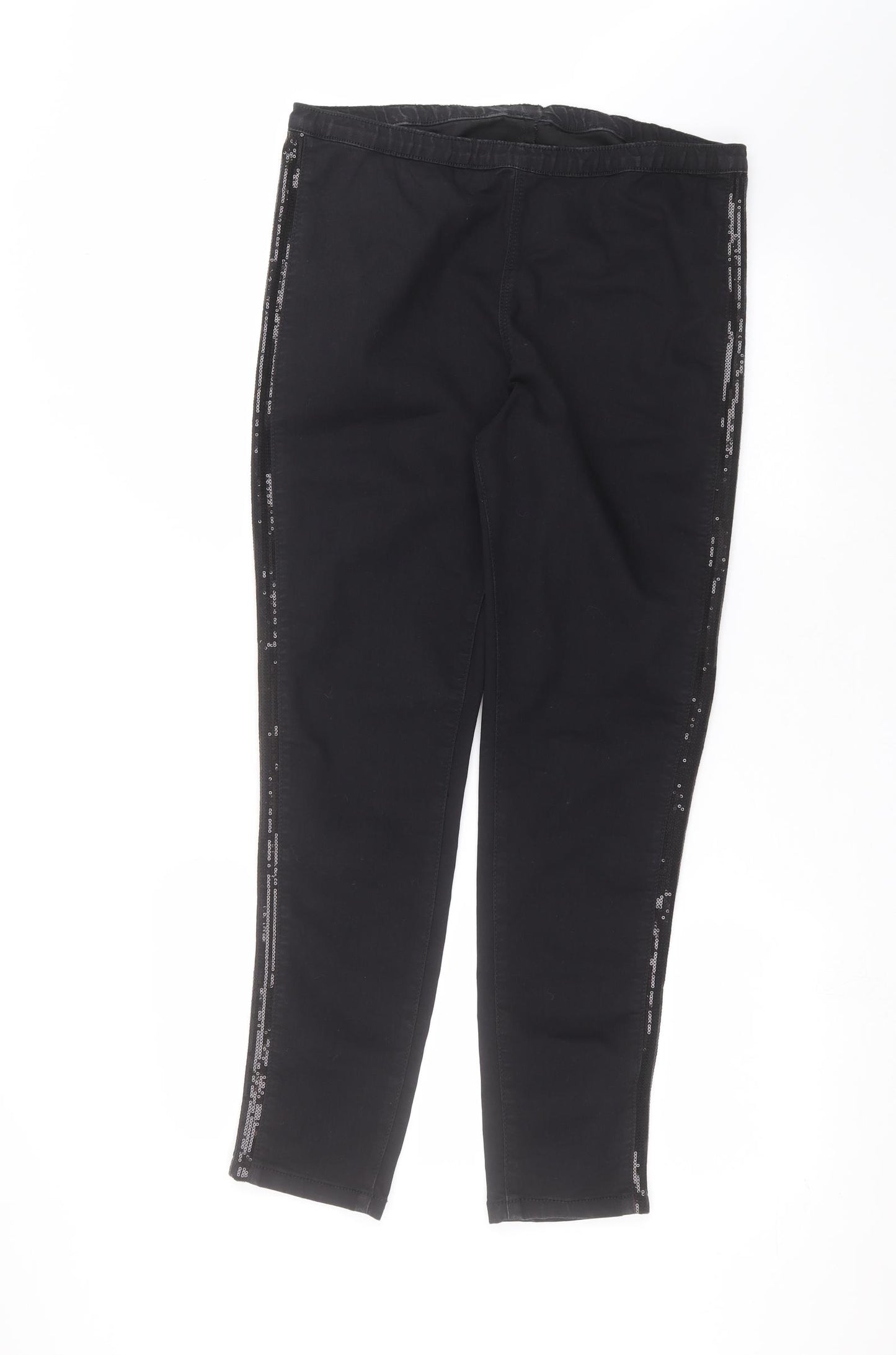 Marks and Spencer Womens Black   Straight Jeans Size 14 L26 in