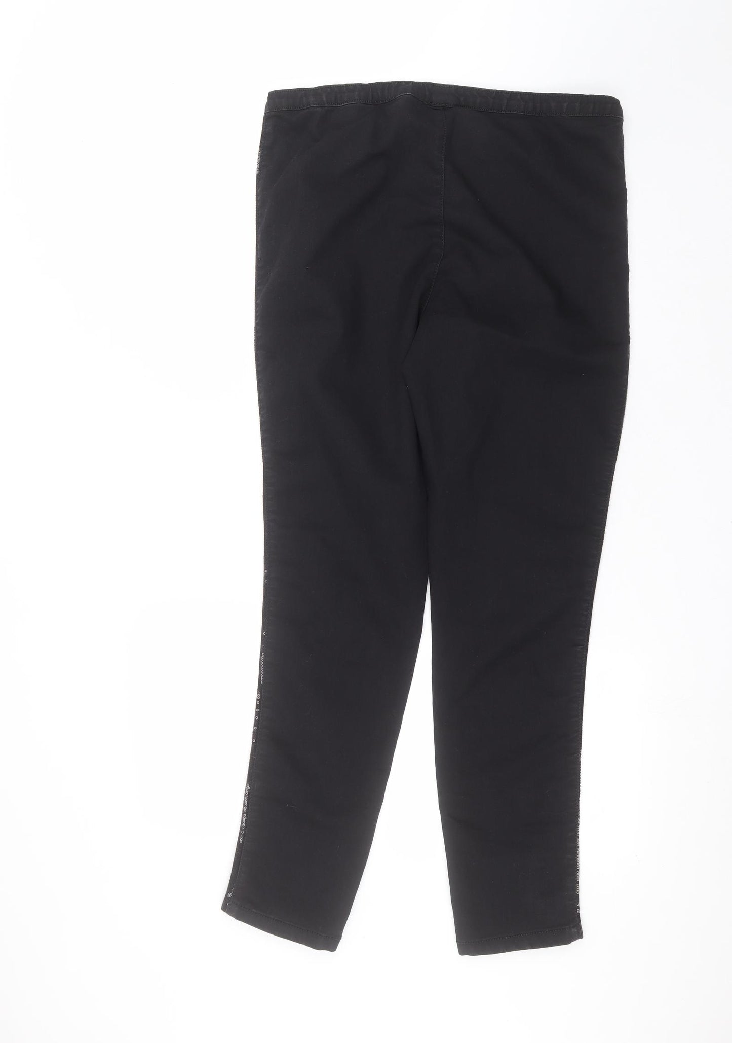 Marks and Spencer Womens Black   Straight Jeans Size 14 L26 in