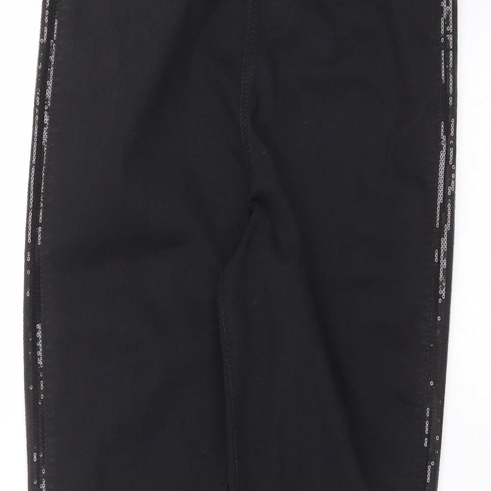 Marks and Spencer Womens Black   Straight Jeans Size 14 L26 in