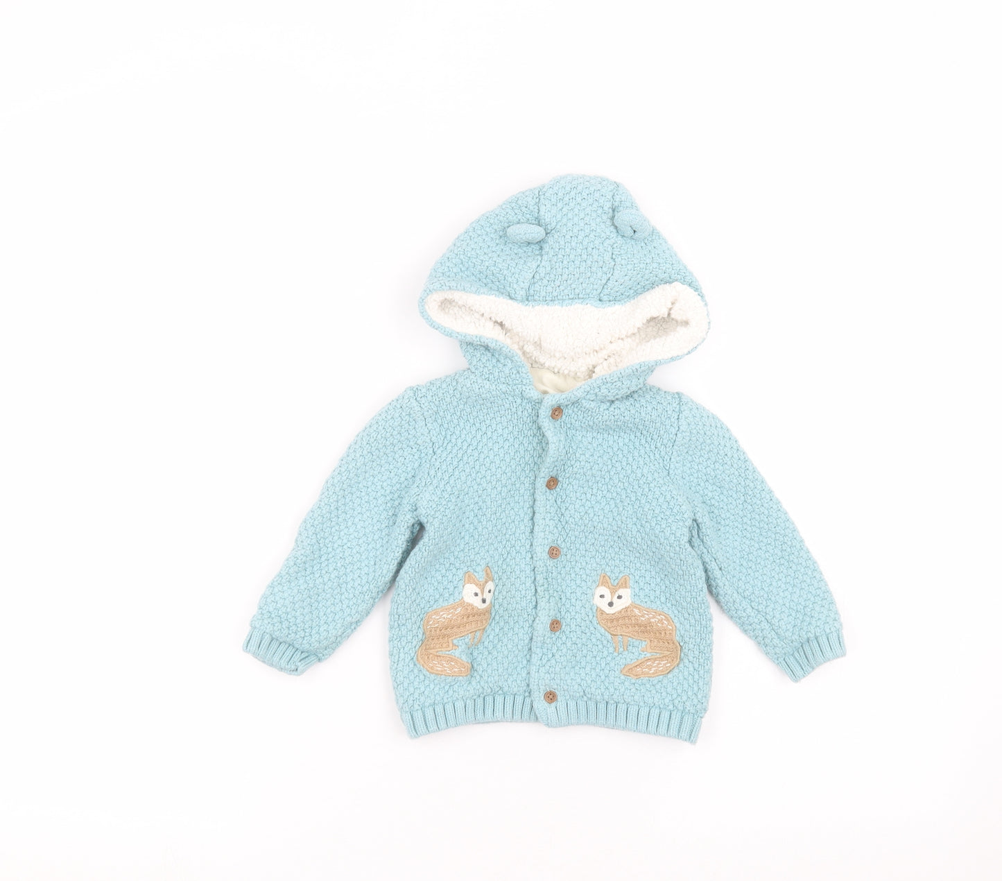 Marks and Spencer Baby Blue   Basic Coat Coat Size 12-18 Months