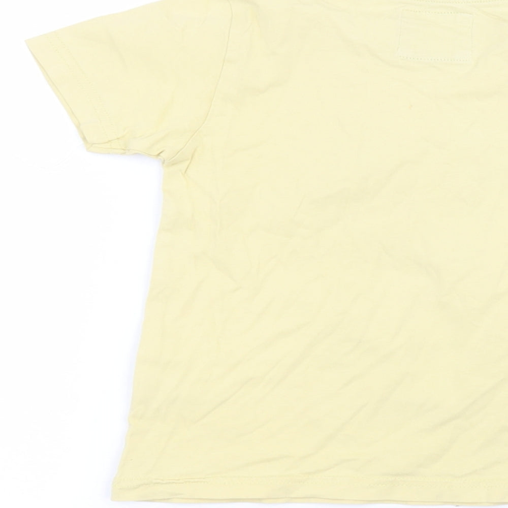 TU Boys Yellow   Basic T-Shirt Size 4-5 Years