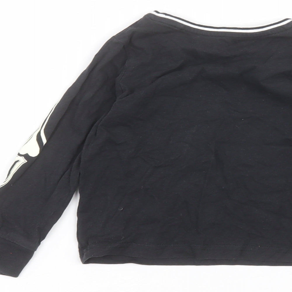 TU Boys Black   Basic T-Shirt Size 3-4 Years