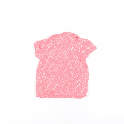 H&M Baby Pink Polka Dot  Basic T-Shirt Size 12-18 Months