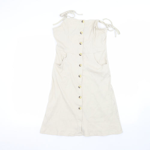 Brave Soul Womens Beige   A-Line  Size S
