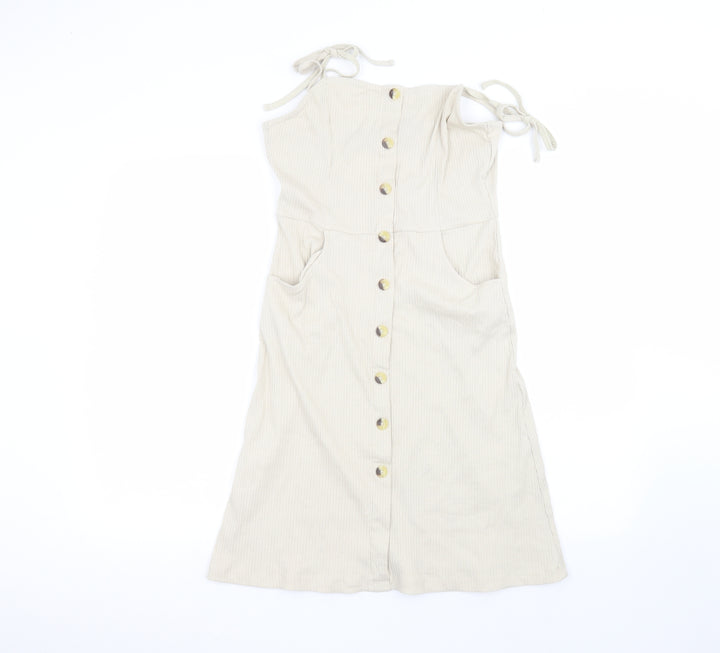 Brave Soul Womens Beige   A-Line  Size S