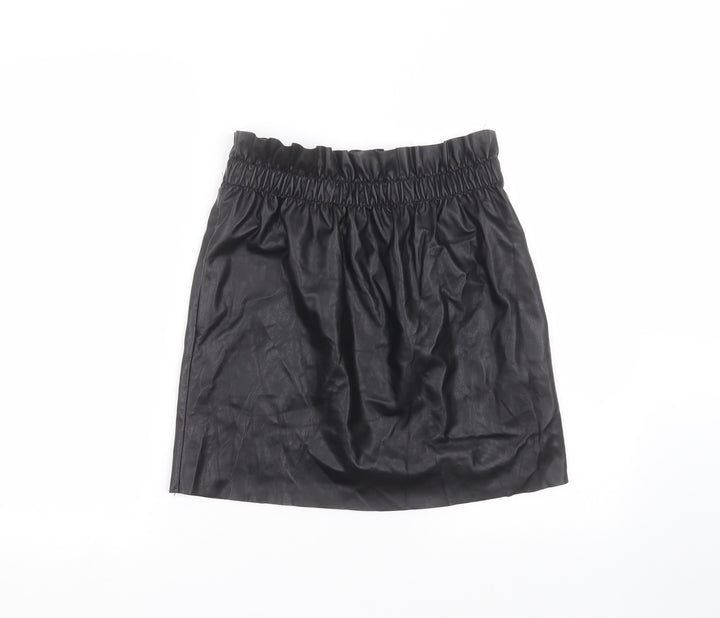 H&M Womens Black Mini Skirt Size 10