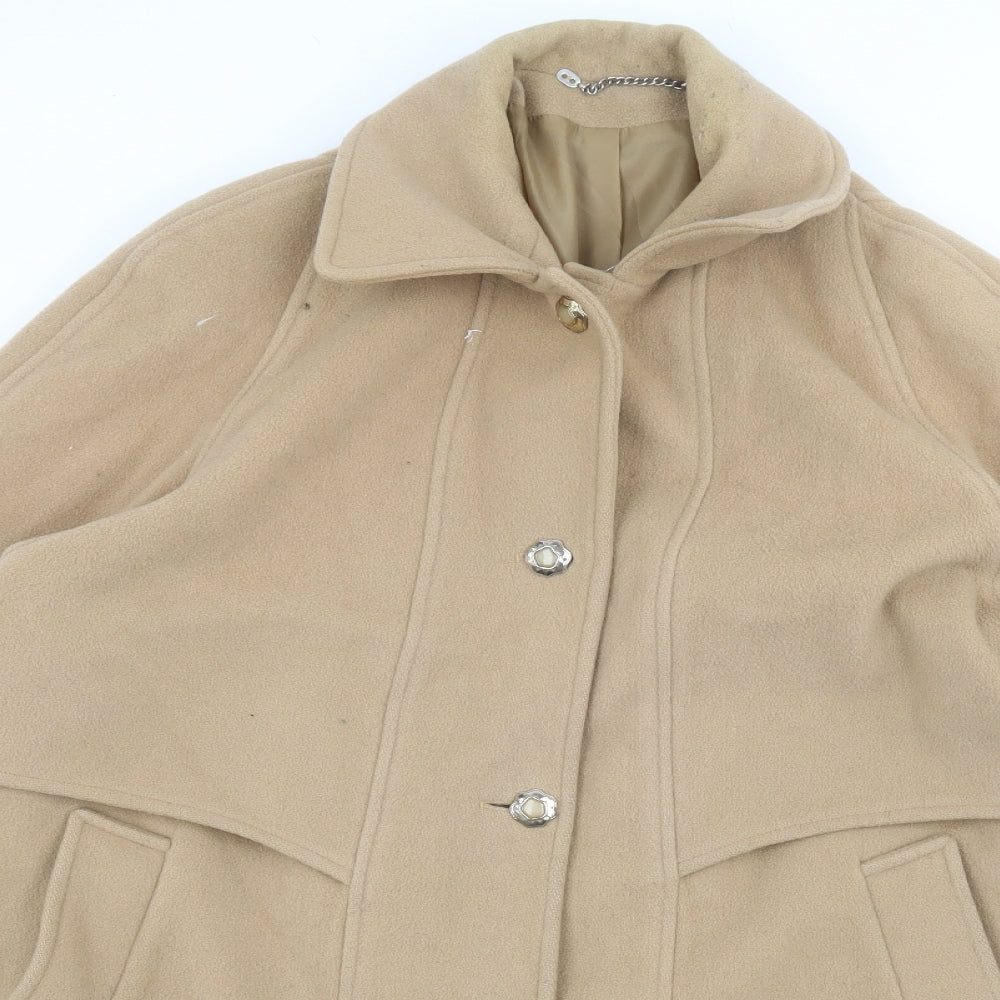 Berkertex Womens Beige   Overcoat Coat Size 22