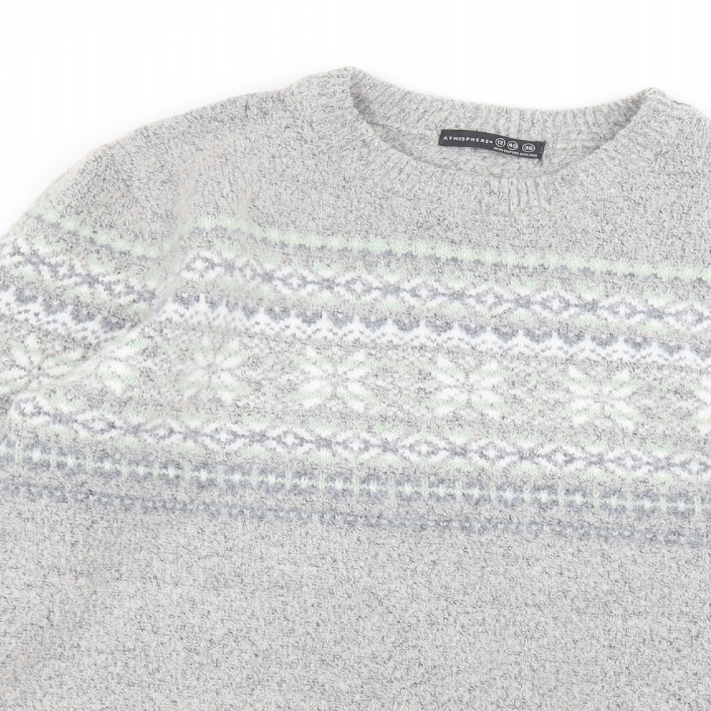 Atmosphere Womens Grey   Pullover Jumper Size 12