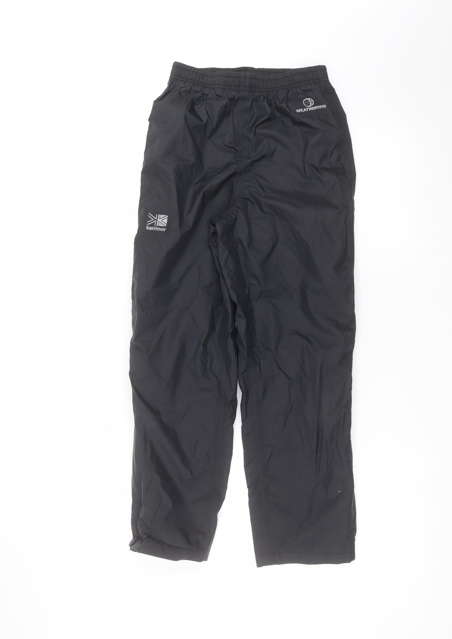 Karrimor Boys Black   Rain Trousers Trousers Size 9-10 Years