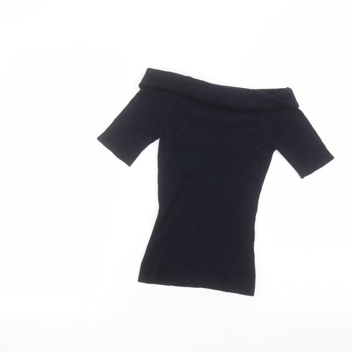 Miss Selfridge Womens Blue   Basic T-Shirt Size 10