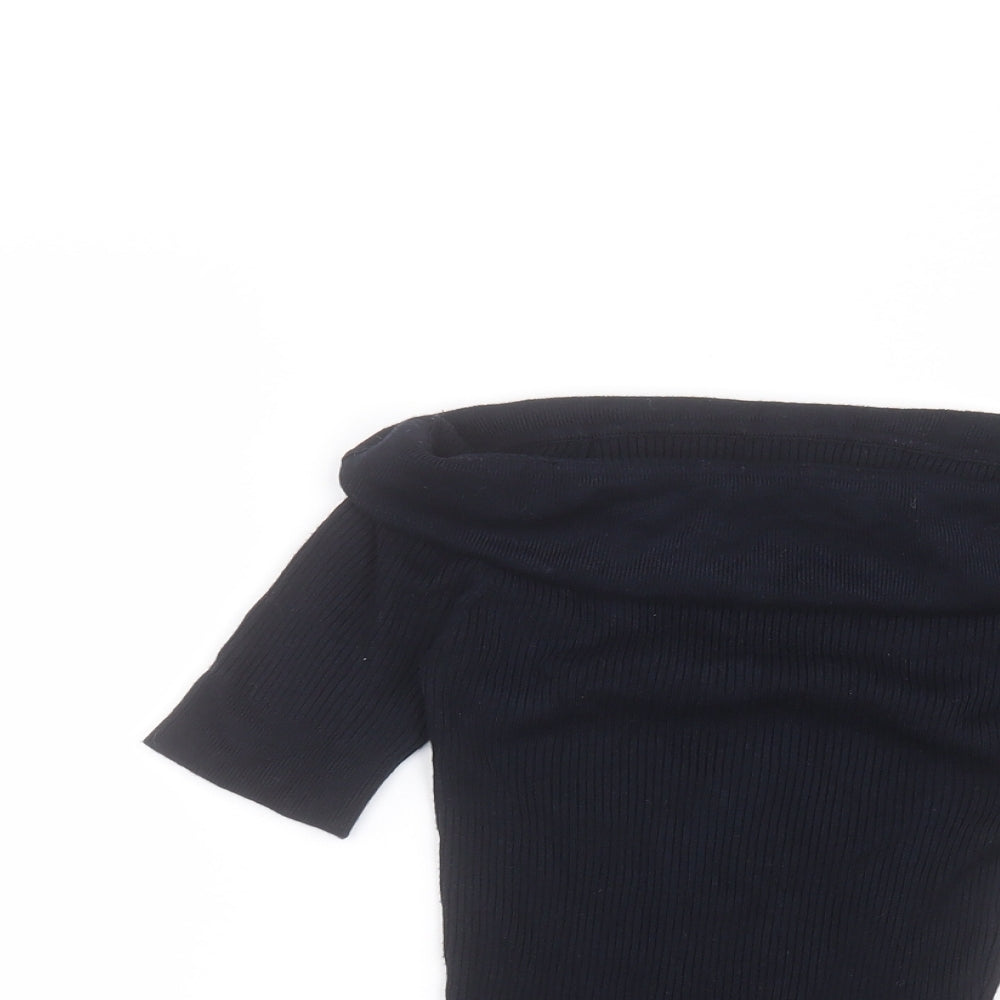 Miss Selfridge Womens Blue   Basic T-Shirt Size 10