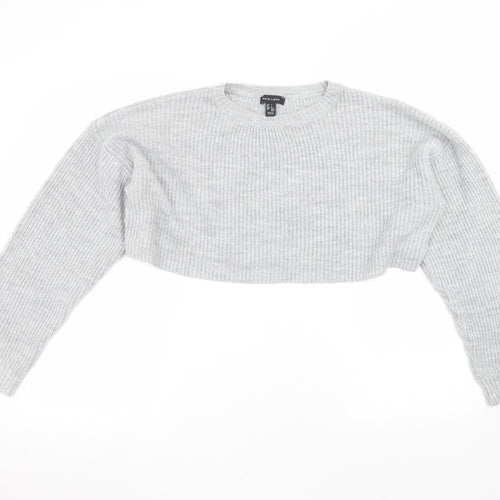 New Look Womens Grey   Pullover Jumper Size L