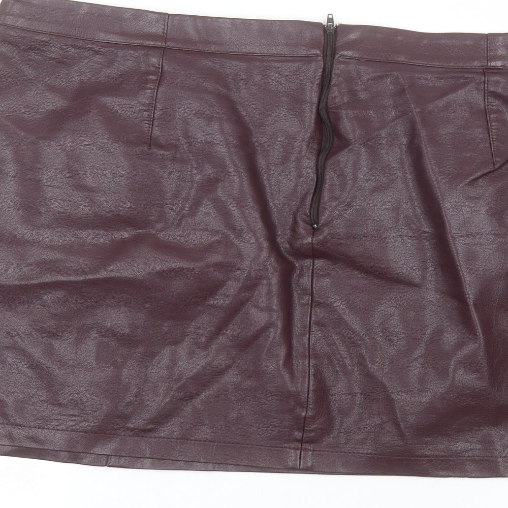New Look Womens Purple   Mini Skirt Size 18