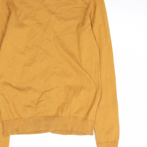 H&M Womens Yellow  Knit Cardigan Jumper Size XS