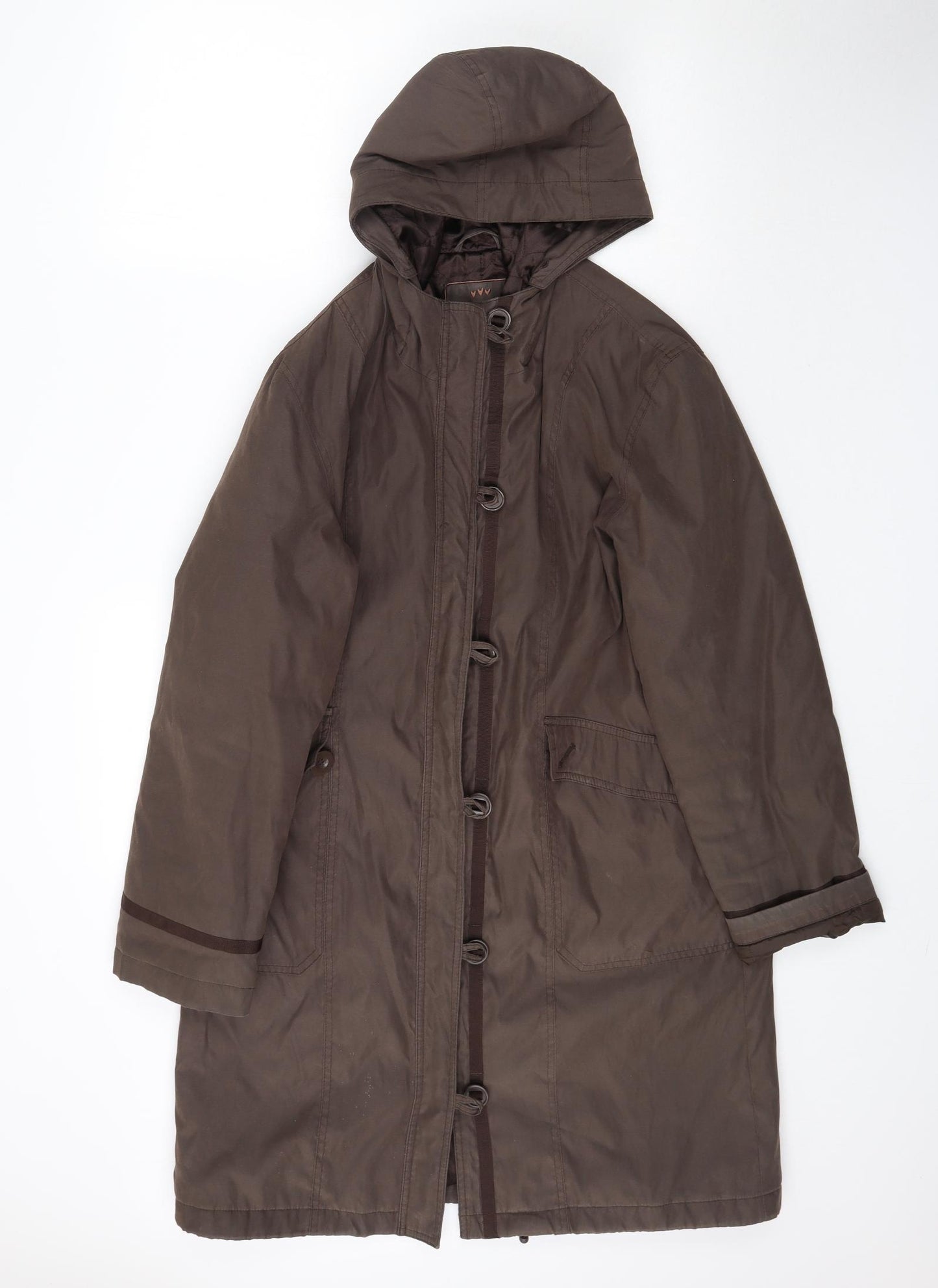 Per Una Womens Brown   Parka Coat Size M