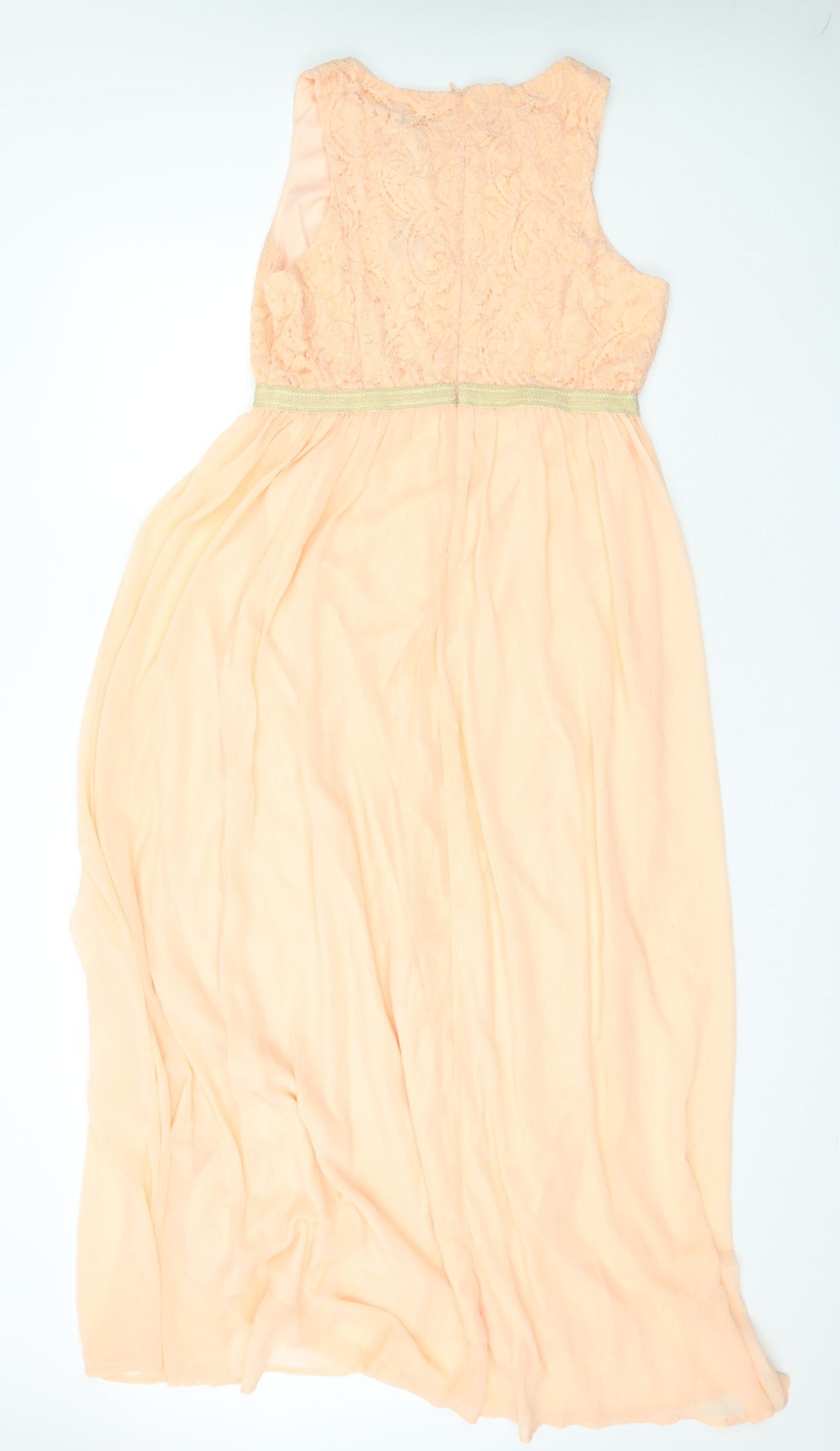 Boohoo Womens Pink   Ball Gown  Size 16  - Peach colour