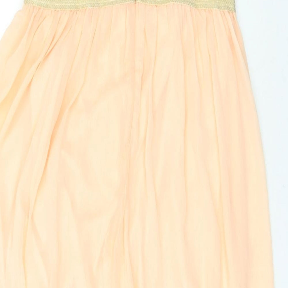 Boohoo Womens Pink   Ball Gown  Size 16  - Peach colour