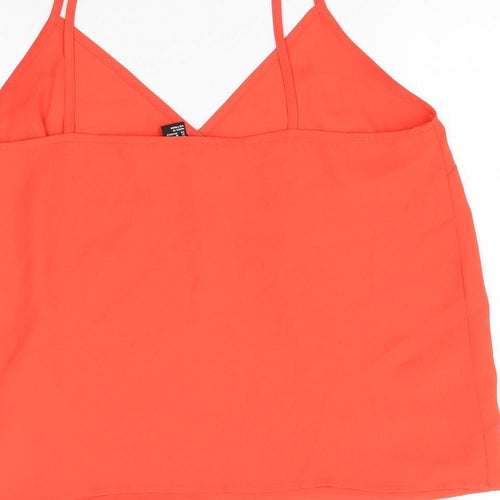 FOREVER 21 Womens Orange   Camisole Blouse Size M