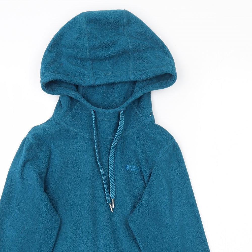 Mountain Warehouse Womens Blue  Fleece Pullover Hoodie Size 8