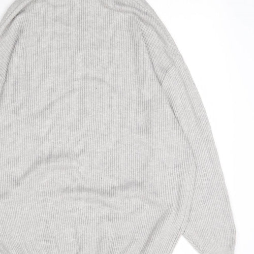 Preworn Womens Grey  Knit Pullover Hoodie Size L