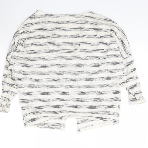 Atmosphere Womens Multicoloured Striped Knit Cardigan Jumper Size S