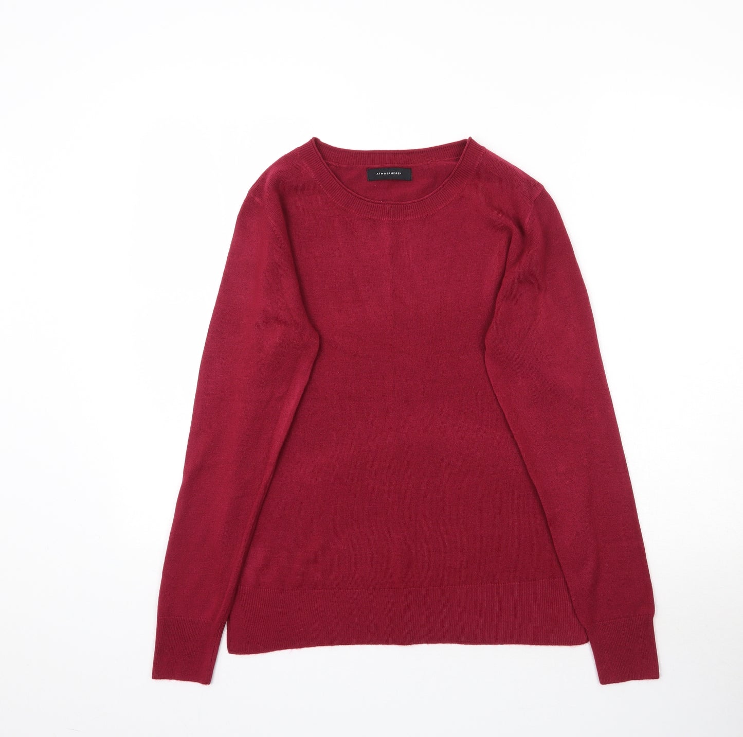 Atmosphere Womens Red  Knit Pullover Jumper Size 12