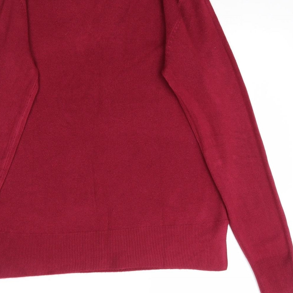 Atmosphere Womens Red  Knit Pullover Jumper Size 12