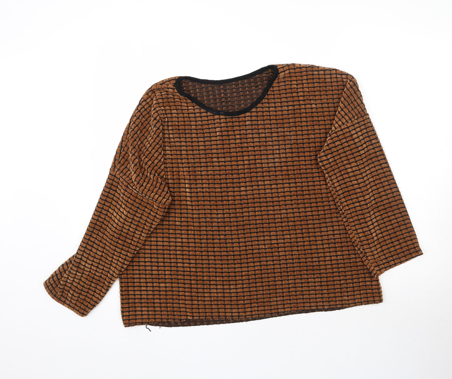 Preworn Womens Brown   Basic Blouse Size L