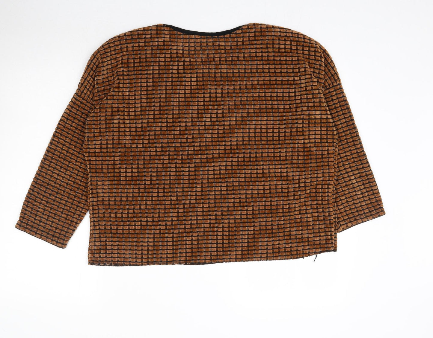 Preworn Womens Brown   Basic Blouse Size L