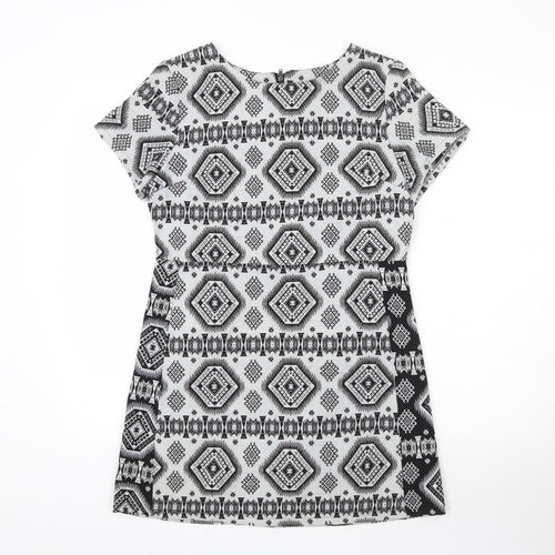 Preworn Womens Grey Geometric  Mini  Size L