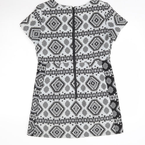 Preworn Womens Grey Geometric  Mini  Size L