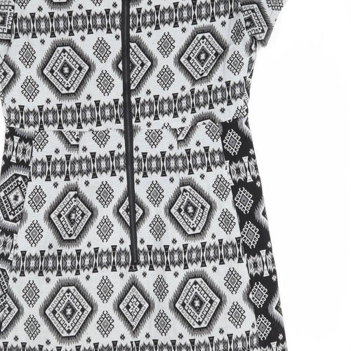 Preworn Womens Grey Geometric  Mini  Size L