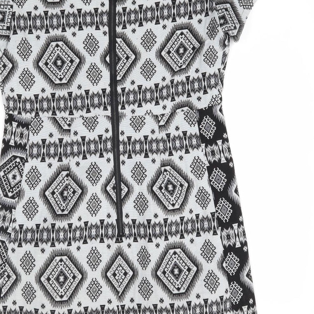 Preworn Womens Grey Geometric  Mini  Size L