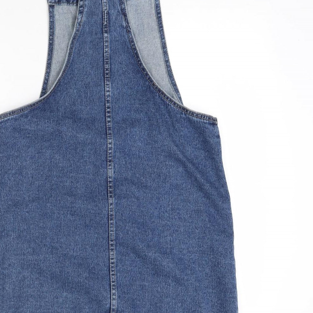 Denim Co. Womens Blue  Denim Pinafore/Dungaree Dress  Size 12
