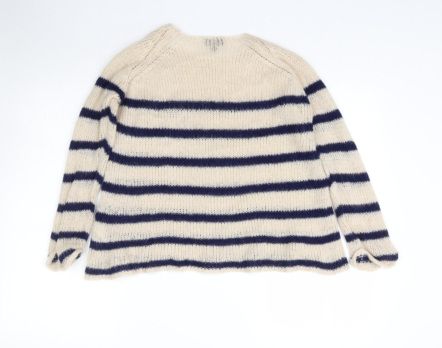 Topshop Womens Multicoloured Striped Knit Pullover Jumper Size 6